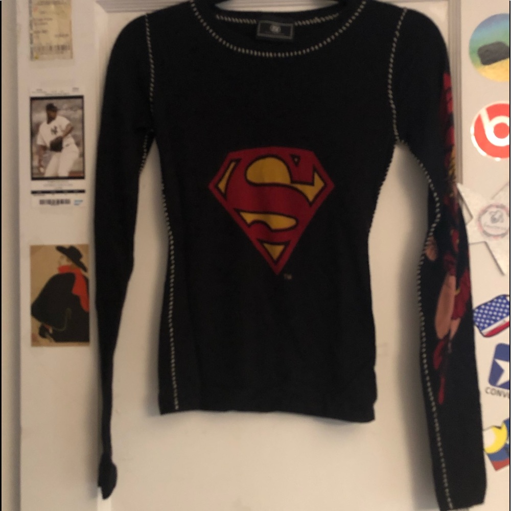 RARE DC authentic superwoman cashmere sweater